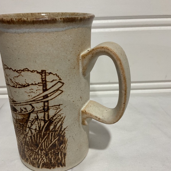Dunoon Scotland Stoneware Coffee Mug Cup Vintage Textured Graphic 9.5 oz 5” - Picture 4 of 6